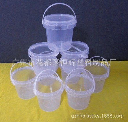 1l clear buckets